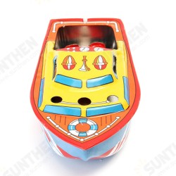 Classic Vintage Clockwork Wind Up Candle Ship Reminiscence Children Kids Tin Toys Classic Vintage Clockwork Wind Up Candle Ship Reminiscence Children Kids Tin Toys