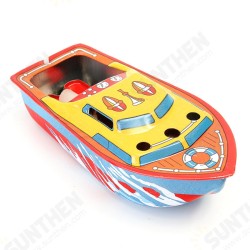 Classic Vintage Clockwork Wind Up Candle Ship Reminiscence Children Kids Tin Toys Classic Vintage Clockwork Wind Up Candle Ship Reminiscence Children Kids Tin Toys