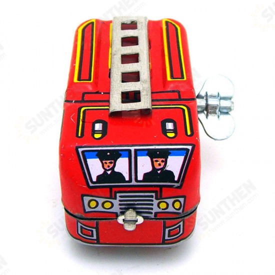 Classic Vintage Wind Up Truck Nostalgic Clockwork Children Kids Tin Toys With Key