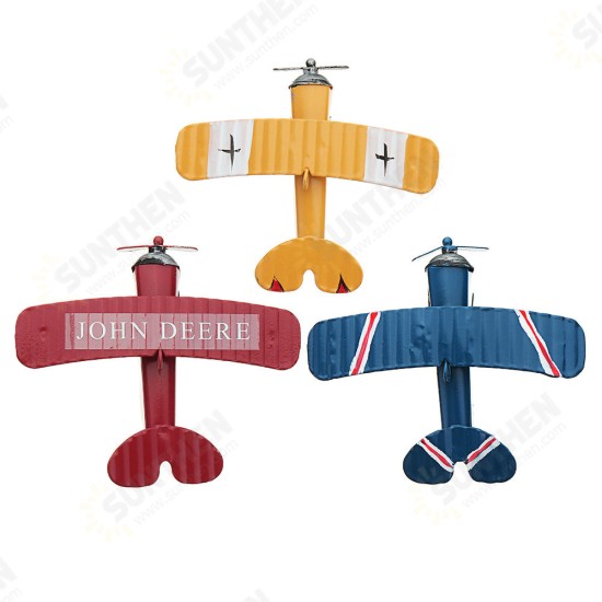 Zakka Plane Toy Classic Model Collection Childhood Memory Antique Tin Toys Home Decor