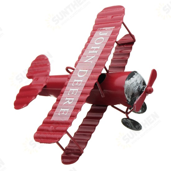 Zakka Plane Toy Classic Model Collection Childhood Memory Antique Tin Toys Home Decor