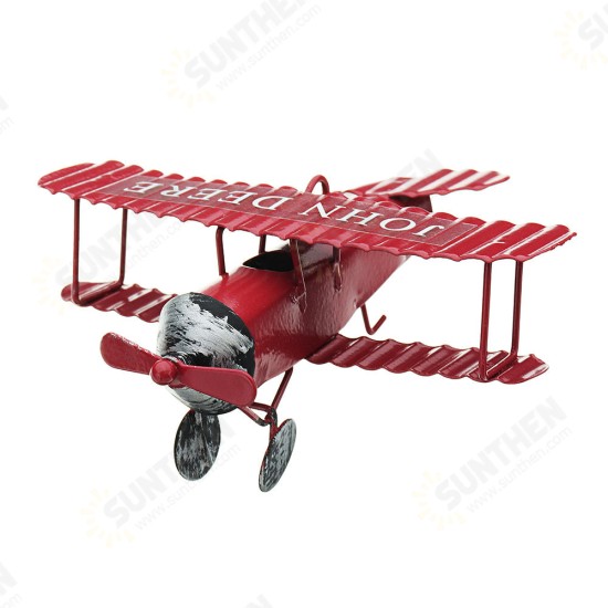 Zakka Plane Toy Classic Model Collection Childhood Memory Antique Tin Toys Home Decor