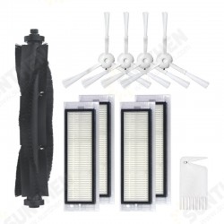 10pcs Replacements for 360 S5 S7 Vacuum Cleaner Parts Accessories Main Brushes*1 Side Brushes*4 HEPA Filters*4 Cleaning Tool*1 10pcs Replacements for 360 S5 S7 Vacuum Cleaner Parts Accessories Main Brushes*1 Side Brushes*4 HEPA Filters*4 Cleaning Tool*1
