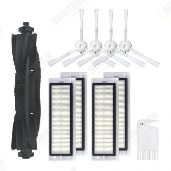 10pcs Replacements for 360 S5 S7 Vacuum Cleaner Parts Accessories Main Brushes*1 Side Brushes*4 HEPA Filters*4 Cleaning Tool*1 10pcs Replacements for 360 S5 S7 Vacuum Cleaner Parts Accessories Main Brushes*1 Side Brushes*4 HEPA Filters*4 Cleaning Tool*1