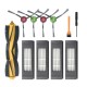 11pcs Replacements for T8 Vacuum Cleaner Parts Accessories Main Brush*1 Side Brushes*4 HEPA Filters*4 Screwdriver*1 Cleaning Tool*1 [Non-Original]