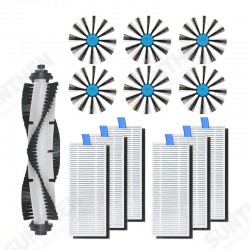 13pcs Replacements for Bissell 3115 Robot Vacuum Cleaner Parts Accessories Main Brush*1 Side Brushes*6 HEPA Filters*6 [Non-Original]