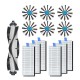 13pcs Replacements for Bissell 3115 Robot Vacuum Cleaner Parts Accessories Main Brush*1 Side Brushes*6 HEPA Filters*6 [Non-Original]