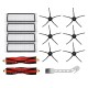 13pcs Replacements for Roborock S4 S5 S6 E4 E20 E25 E35 S50 S65 Xiaomi Mijia Robot Vacuum Cleaner Main Brush*2 Side Brush*6 Fliter*4 Cleaning Brush*1 [Not-original]