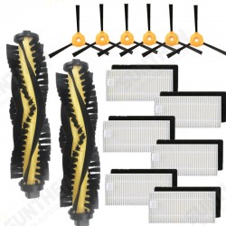 14pcs Replacements for EcovacsDeebot N79 N79S Vacuum Cleaner Parts Accessories Main Brush*2 Side Brushes*6 HEPA Filters*6 14pcs Replacements for EcovacsDeebot N79 N79S Vacuum Cleaner Parts Accessories Main Brush*2 Side Brushes*6 HEPA Filters*6