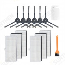 14pcs Replacements for Xiaomi Viomi S9 Vacuum Cleaner Parts Accessories Side Brushes*6 HEPA Filters*6 Cleaning Tools*2 [Non-Original]