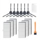 14pcs Replacements for Xiaomi Viomi S9 Vacuum Cleaner Parts Accessories Side Brushes*6 HEPA Filters*6 Cleaning Tools*2 [Non-Original]