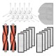 25pcs Replacements for Mijia 1C Dreame F9 Vacuum Cleaner Parts Accessories Side Brushes*10 HEPA Filters*8 Main Brushes*2 Mop Clothes*5 [Not-original]