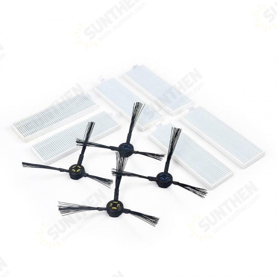 4*Side Brushs 6*Filters Robot Vacuum Replacement Kits for A7/A9S Vacuum Cleaner 4*Side Brushs 6*Filters Robot Vacuum Replacement Kits for A7/A9S Vacuum Cleaner