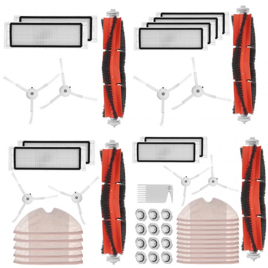 5/7/10/28pcs Replacements for Xiaomi 1S Roborock Vacuum Cleaner Parts Accessories [Non-Original]