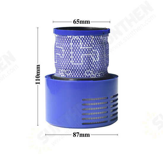 5pcs Replacements for Dyson V7 V8 V10 Vacuum Cleaner Parts Accessories Filters*3 Brush Heads*2 [Non-Original]