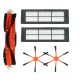 5pcs Vacuum Cleaner Parts for Xiaomi Roborock HEPA Filters*2 Orange Side Brushes*2 Main Brush*1 Non-original