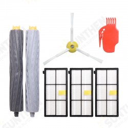 7pcs Replacements for iRobot 8 9 Series Vacuum Cleaner Parts Accessories Main Brushes*2 Side Brush*1 HEPA Filters*3 Cleaning Tool*1 7pcs Replacements for iRobot 8 9 Series Vacuum Cleaner Parts Accessories Main Brushes*2 Side Brush*1 HEPA Filters*3 Cleaning Tool*1