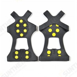 1 Pair Anti Slip Crampons Shoes Cover Ice Snow Gripper Cleats Spike Boot Protector Grips 1 Pair Anti Slip Crampons Shoes Cover Ice Snow Gripper Cleats Spike Boot Protector Grips