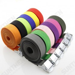 2M Car Tension Rope Tie Down Strap Travel Baggage Belt Climbing Bag Belt With Alloy Buckle 2M Car Tension Rope Tie Down Strap Travel Baggage Belt Climbing Bag Belt With Alloy Buckle