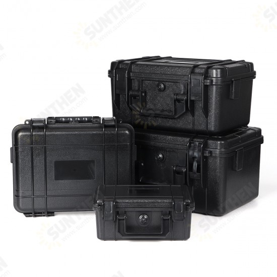 4 Sizes ABS Plastic Sealed Waterproof Storage Case Foam Impact -Resistant Hiking Portable Tool Box Dry Box