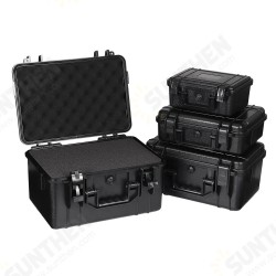 4 Sizes ABS Plastic Sealed Waterproof Storage Case Foam Impact -Resistant Hiking Portable Tool Box Dry Box 4 Sizes ABS Plastic Sealed Waterproof Storage Case Foam Impact -Resistant Hiking Portable Tool Box Dry Box