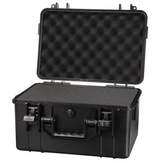 4 Sizes ABS Plastic Sealed Waterproof Storage Case Foam Impact -Resistant Hiking Portable Tool Box Dry Box
