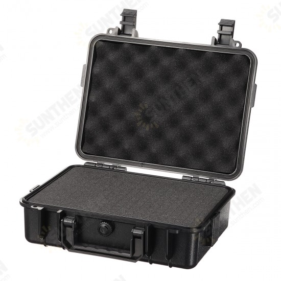 4 Sizes ABS Plastic Sealed Waterproof Storage Case Foam Impact -Resistant Hiking Portable Tool Box Dry Box