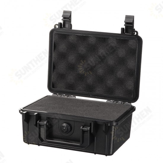 4 Sizes ABS Plastic Sealed Waterproof Storage Case Foam Impact -Resistant Hiking Portable Tool Box Dry Box