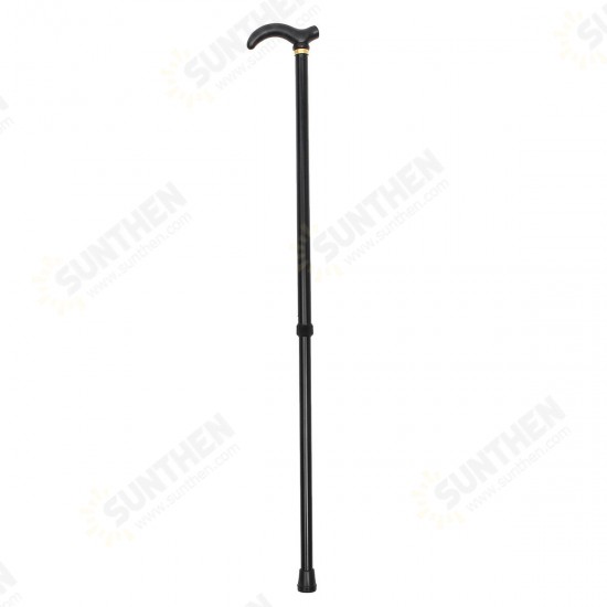 75-90CM Metal Walking Hiking Stick Travel Folding Cane Pole Compact Adjustable Alpenstock