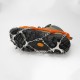 AUTO 12-teeth Ice Grip Stainless Steel Welding Chain Crampons Ice Cleats Non-slip Shoe Cover for Camping Climbing Snow Skiing