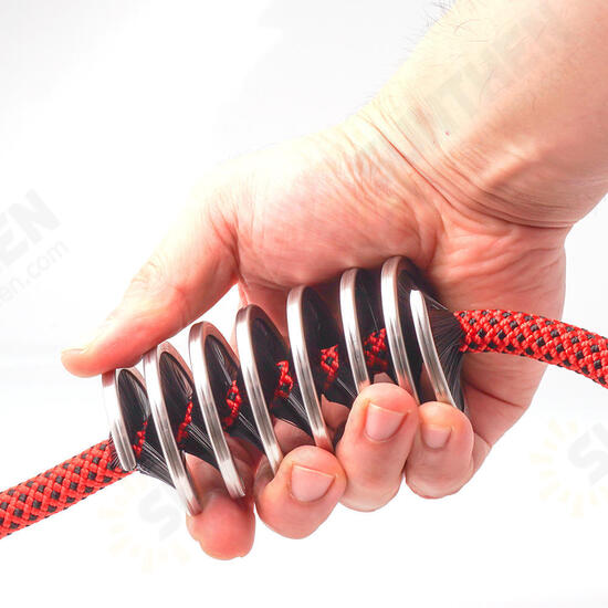 Nylon Stainless Steel Wear-resistant Climbing Clean Wshing Rope Brush Tools For 8-13mm Climbing Rope