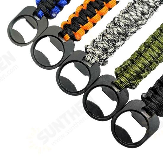 Multifunction EDC Tool Umbrella Rope Weaving Opener Keychain Camping Climbing Tols