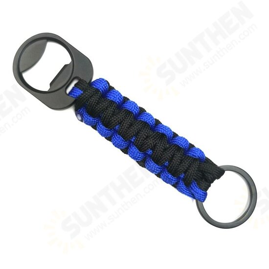 Multifunction EDC Tool Umbrella Rope Weaving Opener Keychain Camping Climbing Tols