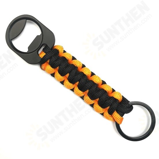 Multifunction EDC Tool Umbrella Rope Weaving Opener Keychain Camping Climbing Tols