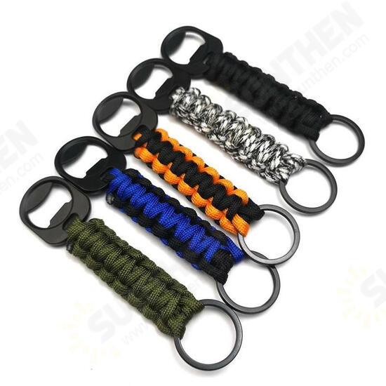 Multifunction EDC Tool Umbrella Rope Weaving Opener Keychain Camping Climbing Tols