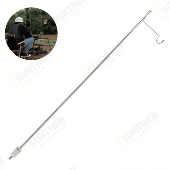 980mm Folding Camping Light Pole Lightweight Alluminum Alloy Lantern Stand Camping Light Hanging Poles