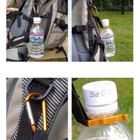 Outdoor Camping Hiking 8G Beverage Bottles Backpack Hanging Buckle