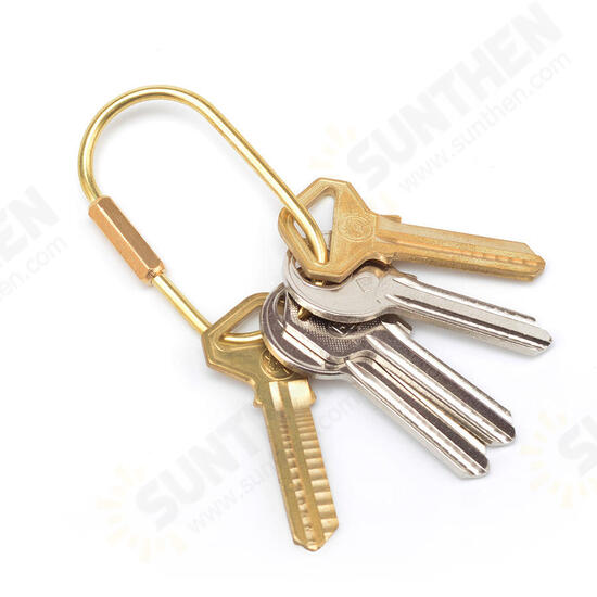 Outdoor Hiking HandmadeBrass Equitment Golden Key Pendant