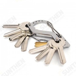 Stainless Steel EDC Multi-function Key Holder Screwdriver Wrench Carabiner For camping Outdoor Tools Stainless Steel EDC Multi-function Key Holder Screwdriver Wrench Carabiner For camping Outdoor Tools