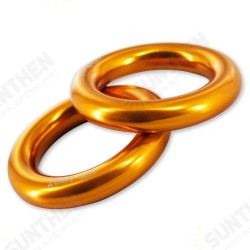 25KN Aluminum Alloy Rock Climbing Rope Ring Outdoor Camping Hammock Safety Rescue Gear 25KN Aluminum Alloy Rock Climbing Rope Ring Outdoor Camping Hammock Safety Rescue Gear