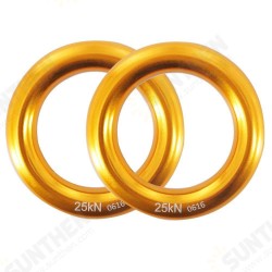 25KN Aluminum Alloy Rock Climbing Rope Ring Outdoor Camping Hammock Safety Rescue Gear 25KN Aluminum Alloy Rock Climbing Rope Ring Outdoor Camping Hammock Safety Rescue Gear