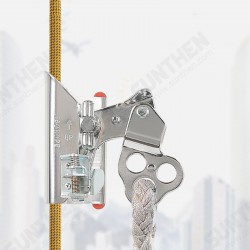 Aerial Work Safety Rope Self-locking Device Anti-dropping Climbing Mountain Quick Lock Rope Gear Grab Protect Installation Climbing Carabiner Aerial Work Safety Rope Self-locking Device Anti-dropping Climbing Mountain Quick Lock Rope Gear Grab Protect Installation Climbing Carabiner