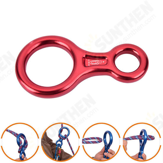 TP-8601P 35KN Outdoor Rock Climbing Rappelling Slow Descender Belay Rescue Gear Equipment Abseiling Ring