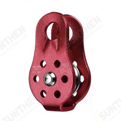 20KN Aluminum Alloy Fixed Rope Climbing Pulley Outdoor Camping Hiking Escape Rescue Tool 20KN Aluminum Alloy Fixed Rope Climbing Pulley Outdoor Camping Hiking Escape Rescue Tool