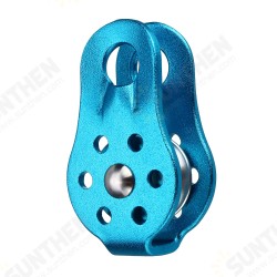 20KN Aluminum Alloy Fixed Rope Climbing Pulley Outdoor Camping Hiking Escape Rescue Tool 20KN Aluminum Alloy Fixed Rope Climbing Pulley Outdoor Camping Hiking Escape Rescue Tool