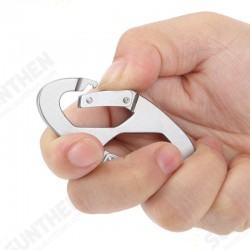 Outdoor Thick Aluminum Alloy 8 Buckle Multi-function Quick-hanging Keychain