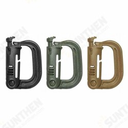 Max Load 90kg D-Ring Hook Mountaineering Buckle Key Chain Outdoor Climbing Carabiner Tactical Tool