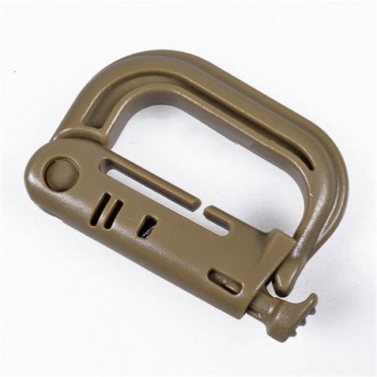 Max Load 90kg D-Ring Hook Mountaineering Buckle Key Chain Outdoor Climbing Carabiner Tactical Tool