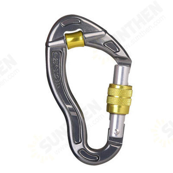 Rescue Rock Climbing Hook Security Buckle Antiskid Rope Pulley Climbing Main Lock Padlock