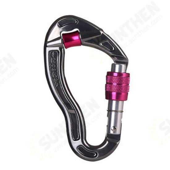 Rescue Rock Climbing Hook Security Buckle Antiskid Rope Pulley Climbing Main Lock Padlock